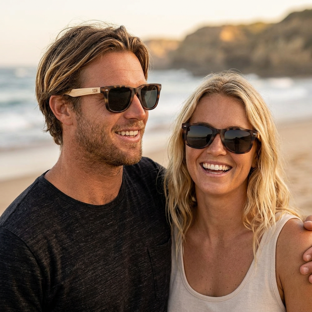 BALMORAL TORT l Smoke Polarised Lens I Sunglasses - Soek Fashion Eyewear Australia