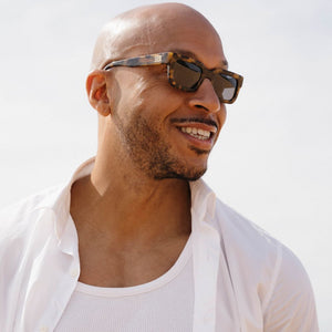 ROVE HONEY TORT l Plastic Free Sunglasses l Black Polarised Lens - Soek Fashion Eyewear Australia