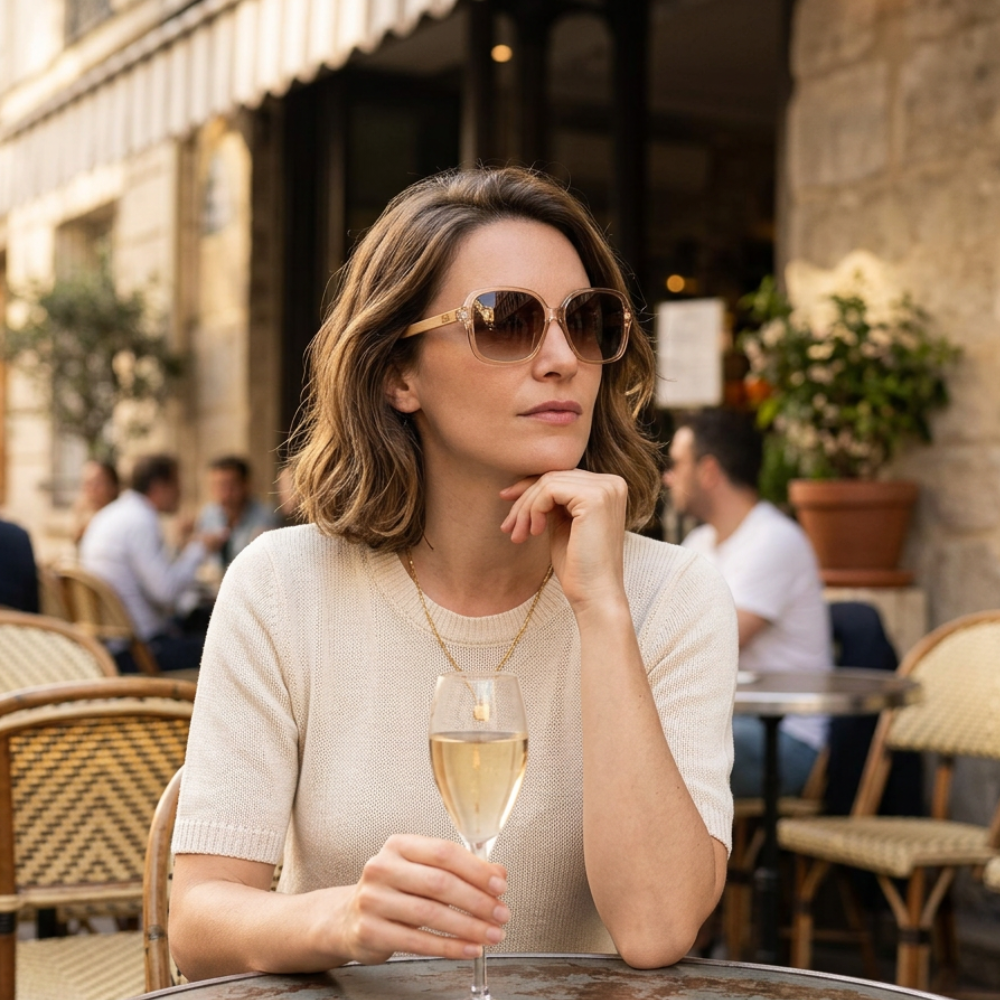 SCARLETT CHAMPAGNE Brown Gradient Lens l Maple Arms - Soek Fashion Eyewear Australia