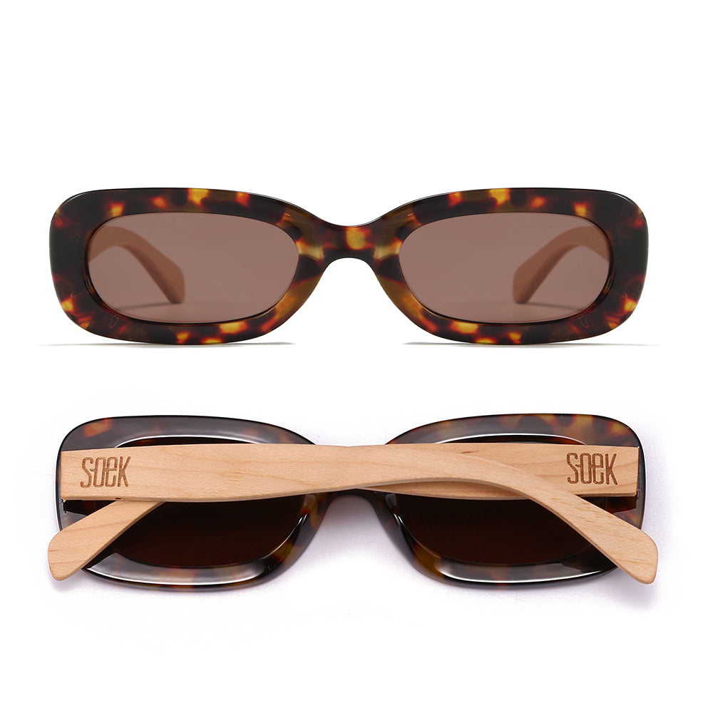 VIBE TOFFEE TORT l Black Polarised Lens l White Maple Arms