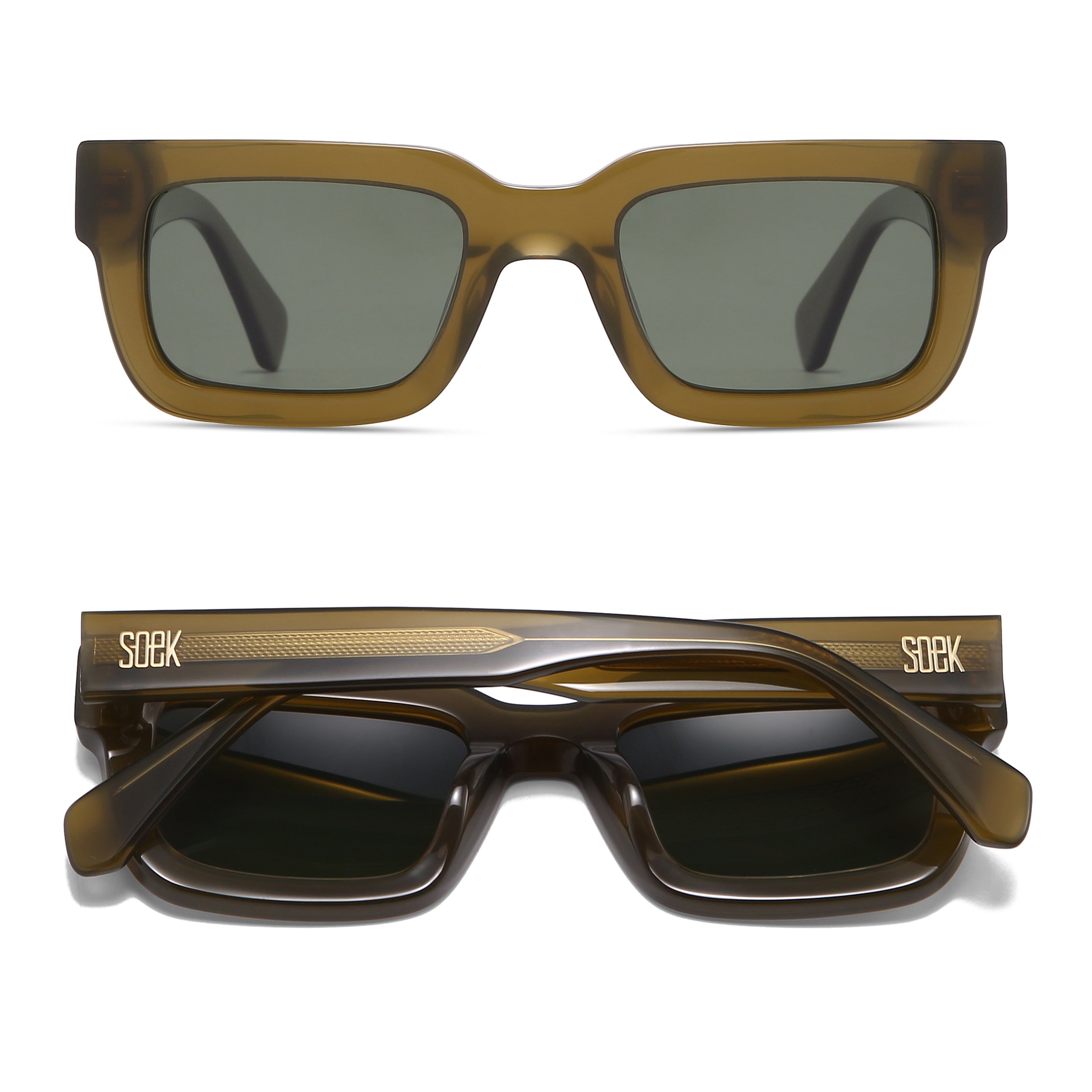 ROVE MOSS l Bio Acetate Sunglasses l Black Polarised Lens - Soek Fashion Eyewear Australia