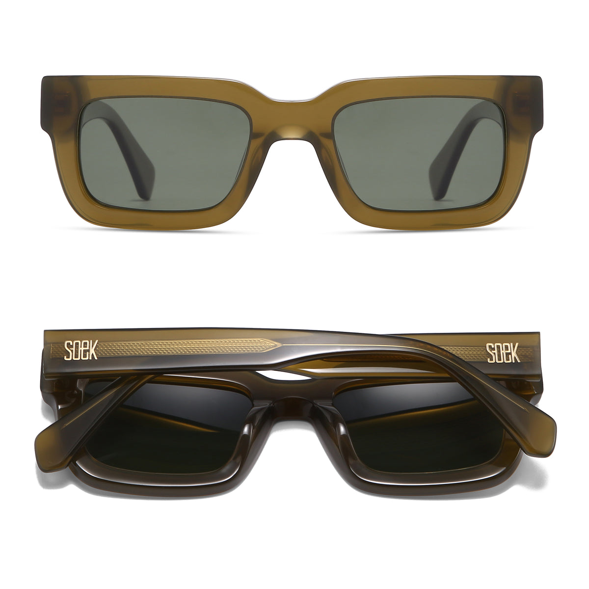 ROVE MOSS l Bio Acetate Sunglasses l Black Polarised Lens - Soek Fashion Eyewear Australia