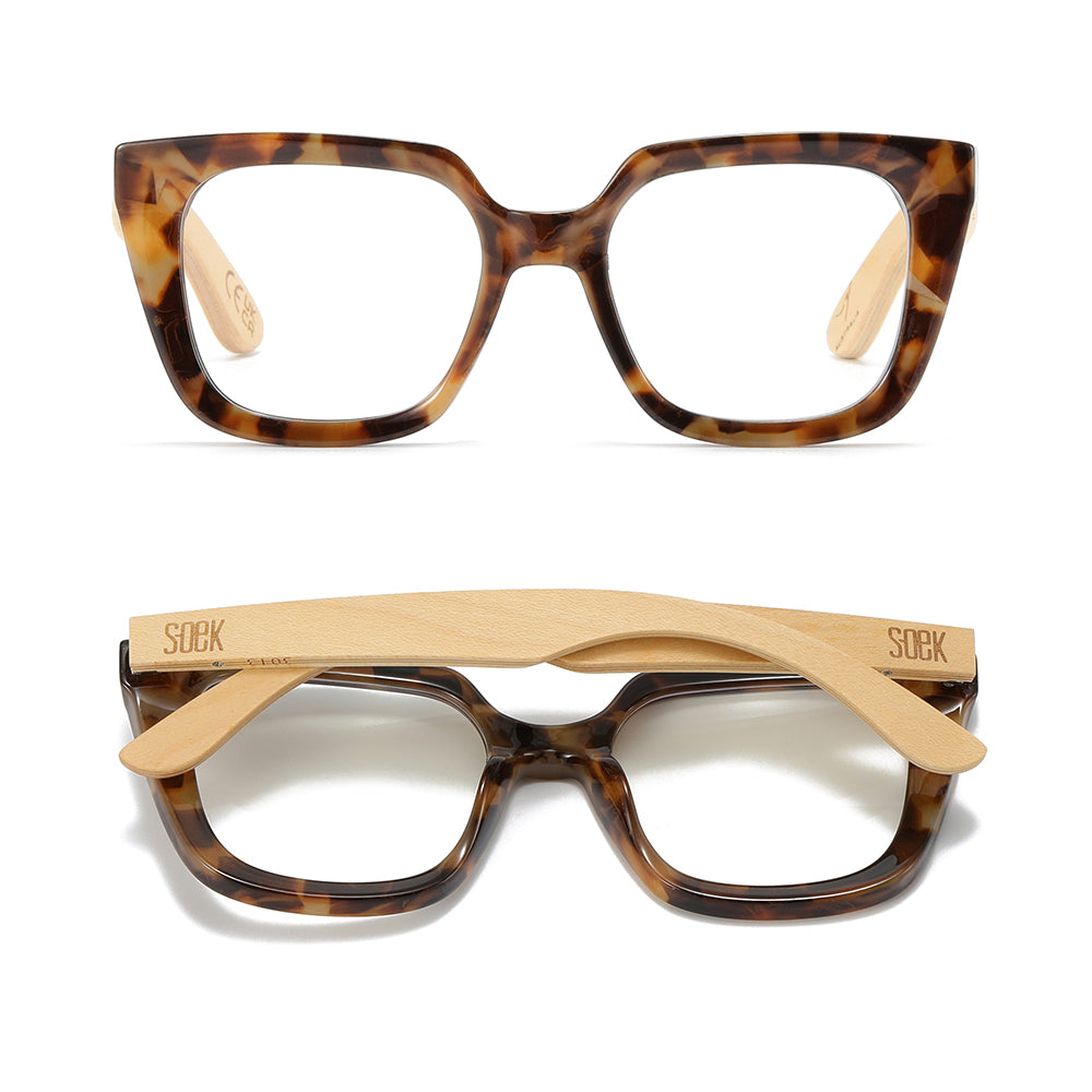 Magnifying Reader l SOLUNA MOCHA TORT - Soek Fashion Eyewear Australia