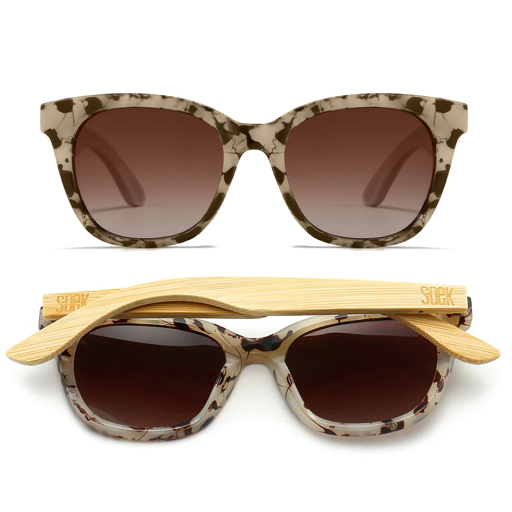 LILA GRACE IVORY TORTOISE l Brown Lens l White Maple Arms - Soek Fashion Eyewear Australia