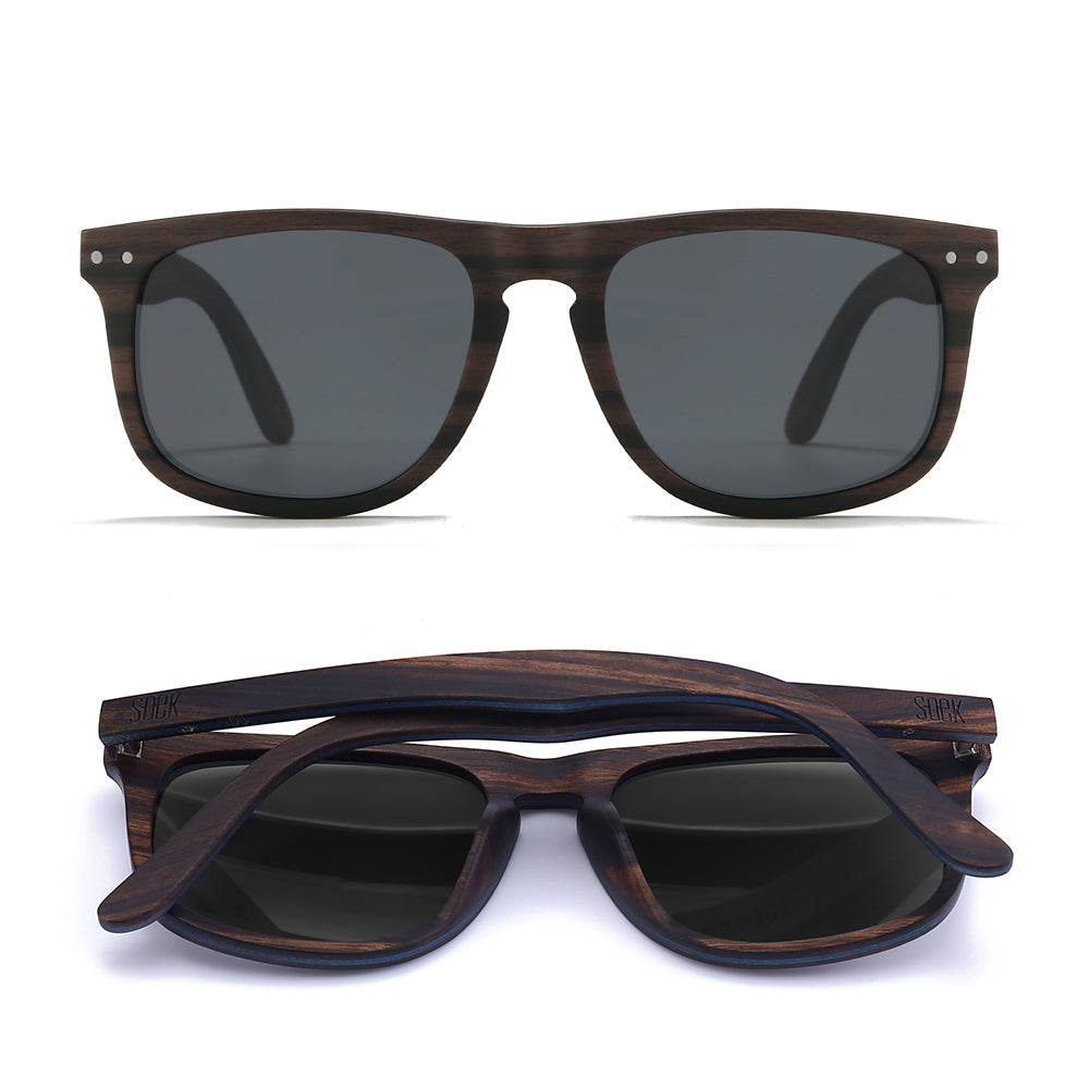 NOMAD 100% Rosewood l Black Polarised Lens - Soek Fashion Eyewear Australia
