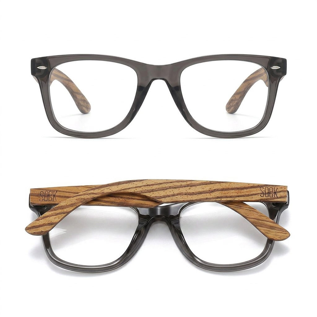 Prescription Glasses l BALMORAL CLEAR BLACK