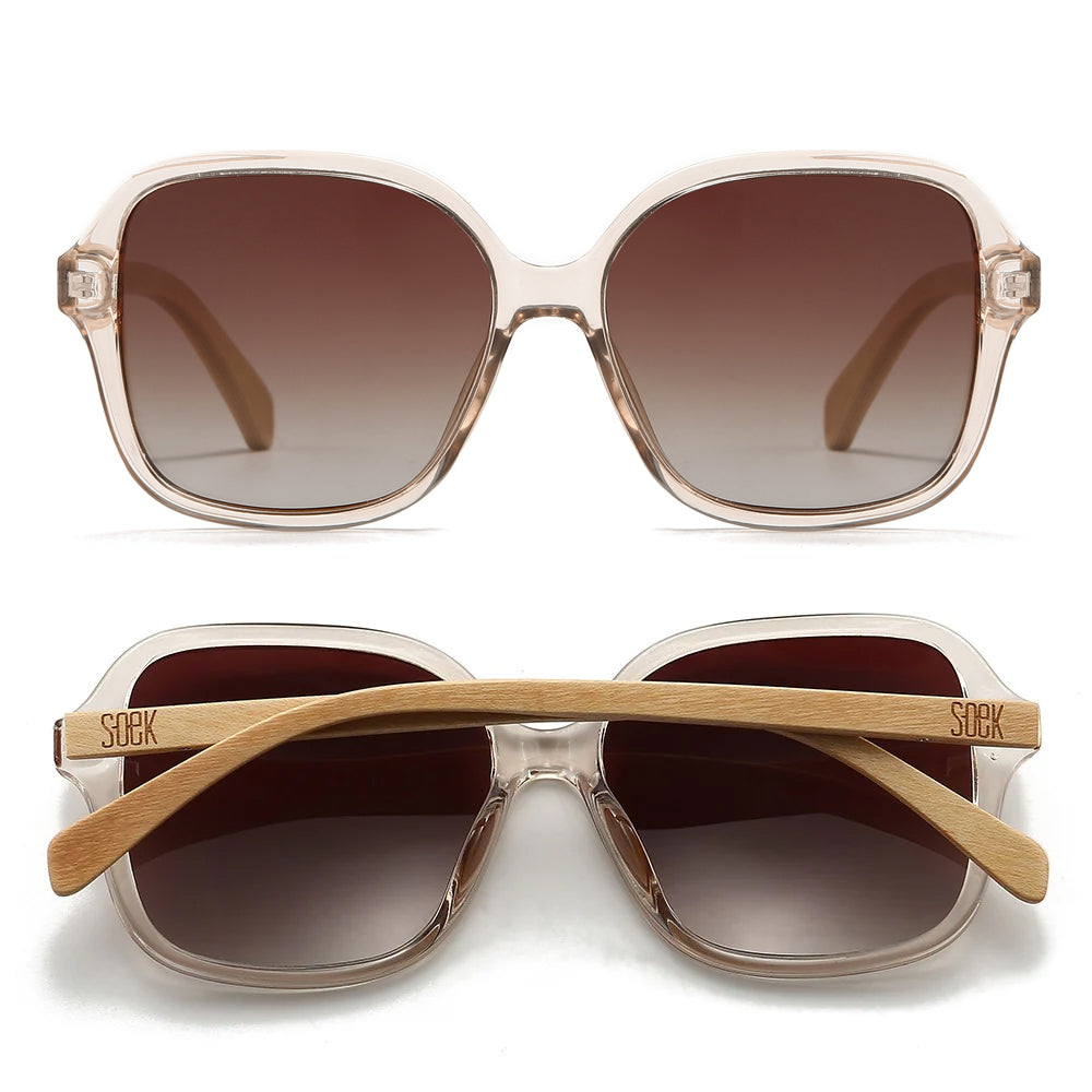 SCARLETT CHAMPAGNE Brown Gradient Lens l Maple Arms - Soek Fashion Eyewear Australia