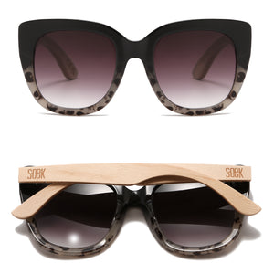 Magnifying SUN READER l RIVIERA BLACK/IVORY - Soek Fashion Eyewear Australia