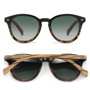 TAINE BLACK TORT l Round Polarised Sunglasses - Soek Fashion Eyewear Australia