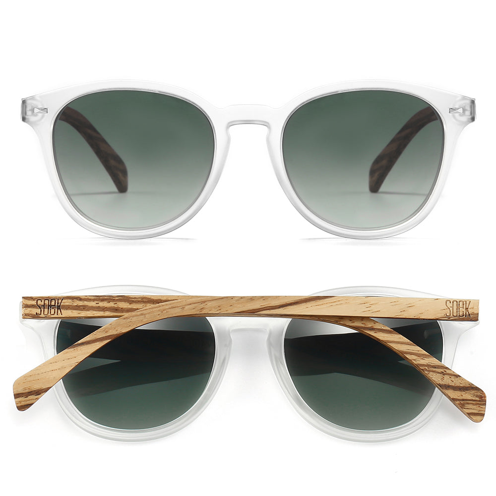 TAINE FROST l Clear Sunglasses l Polarised Lens - Soek Fashion Eyewear Australia