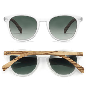 TAINE FROST l Clear Sunglasses l Polarised Lens - Soek Fashion Eyewear Australia