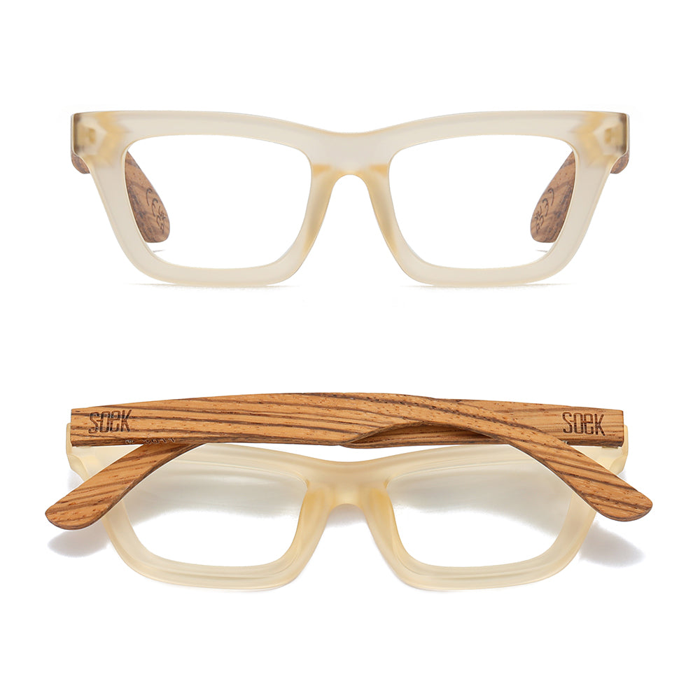 SYDNEY LEMON l Wooden Magnifying Reader - Soek Fashion Eyewear Australia