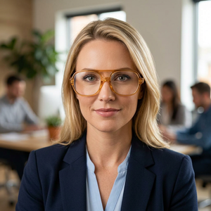 Prescription Frame l BILLY CLEAR BROWN by SOEK Sustainable Eyewear