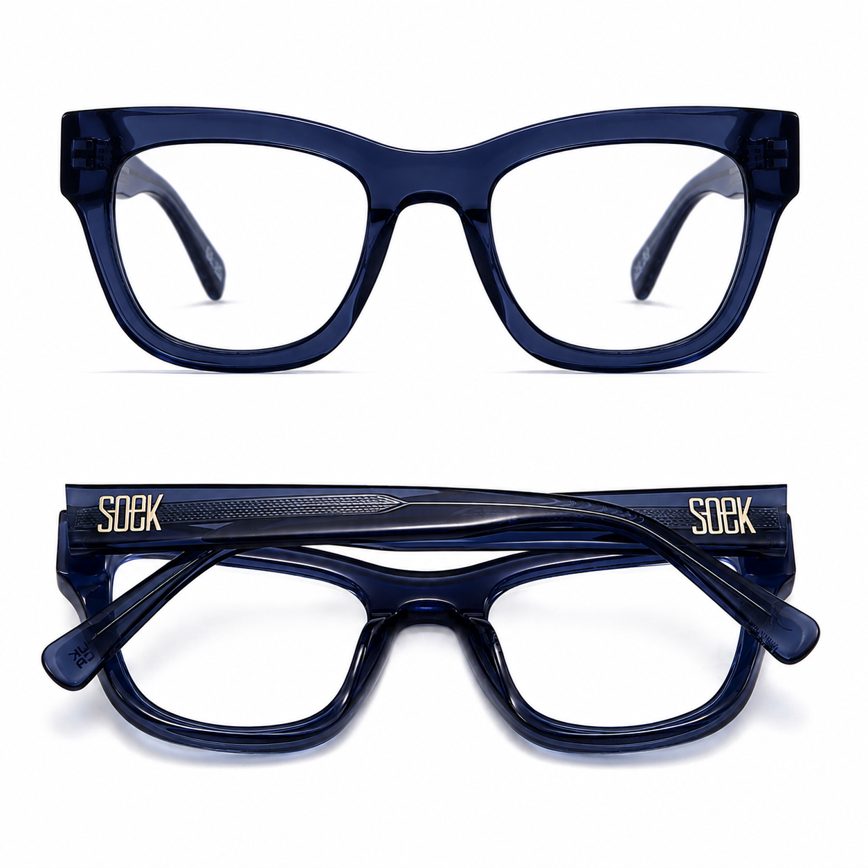 Prescription Frame l COLLIDE COBALT Bio Acetate Dark Blue Frame