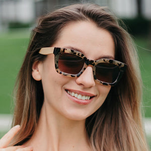 SUNGLASS READER l Zahra Opal Tort l UV 400 Magnifying Lens - Soek Fashion Eyewear Australia