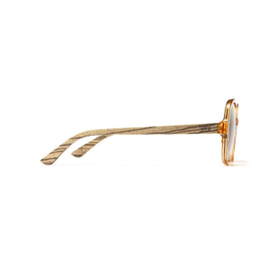 BILLY CLEAR BROWN Sunglasses l Wooden Arms - Soek Fashion Eyewear Australia
