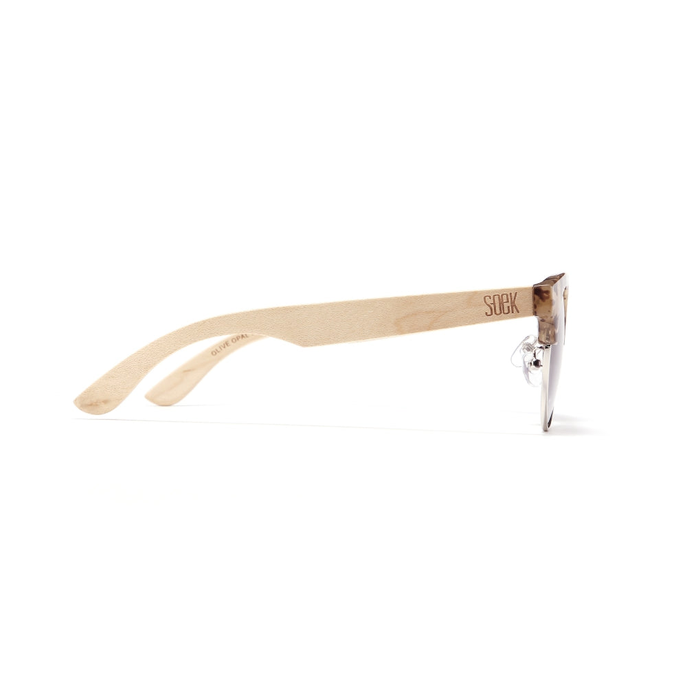 OLIVE TORT l Grey Lens l White Maple Arms - Soek Fashion Eyewear Australia