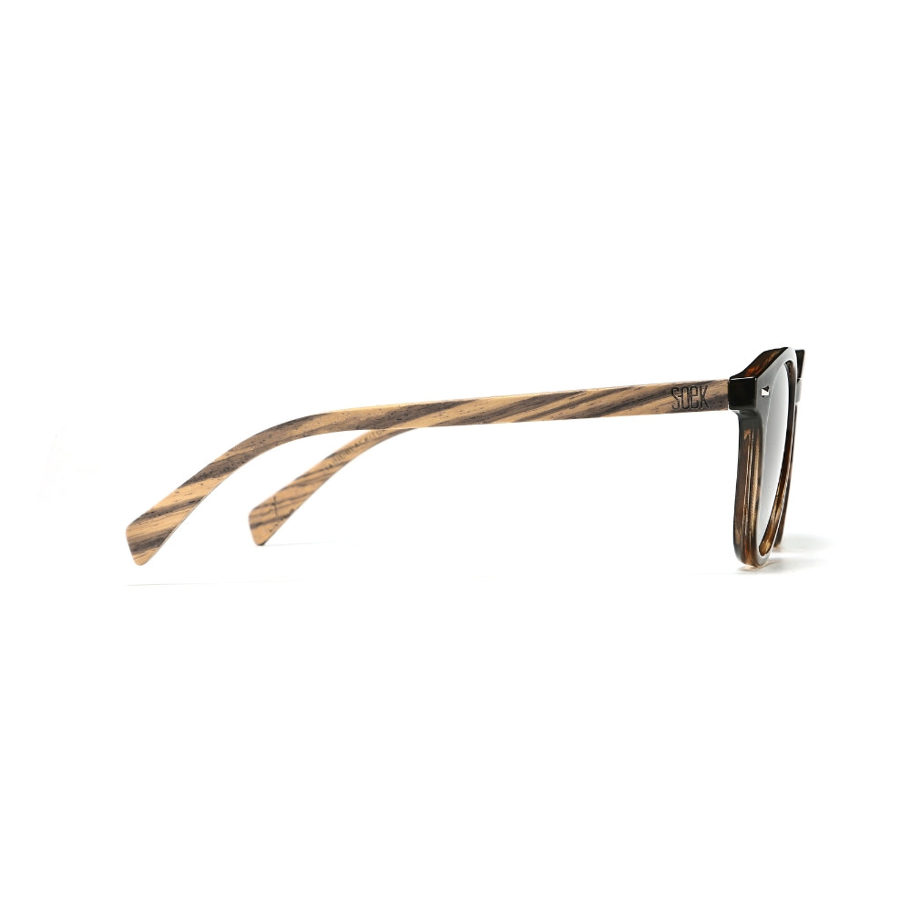TAINE BLACK TORT l Round Polarised Sunglasses - Soek Fashion Eyewear Australia