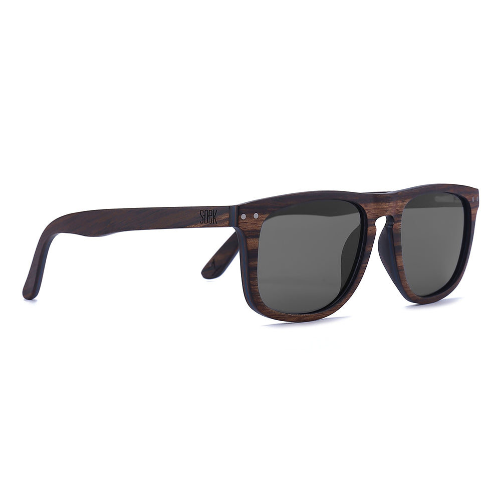 NOMAD 100% Rosewood l Black Polarised Lens - Soek Fashion Eyewear Australia