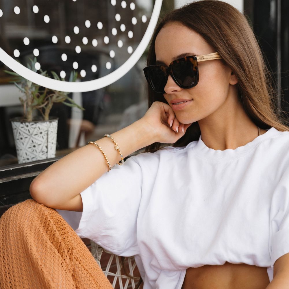 RIVIERA TOFFEE Black Graduated Lens l Walnut Arms