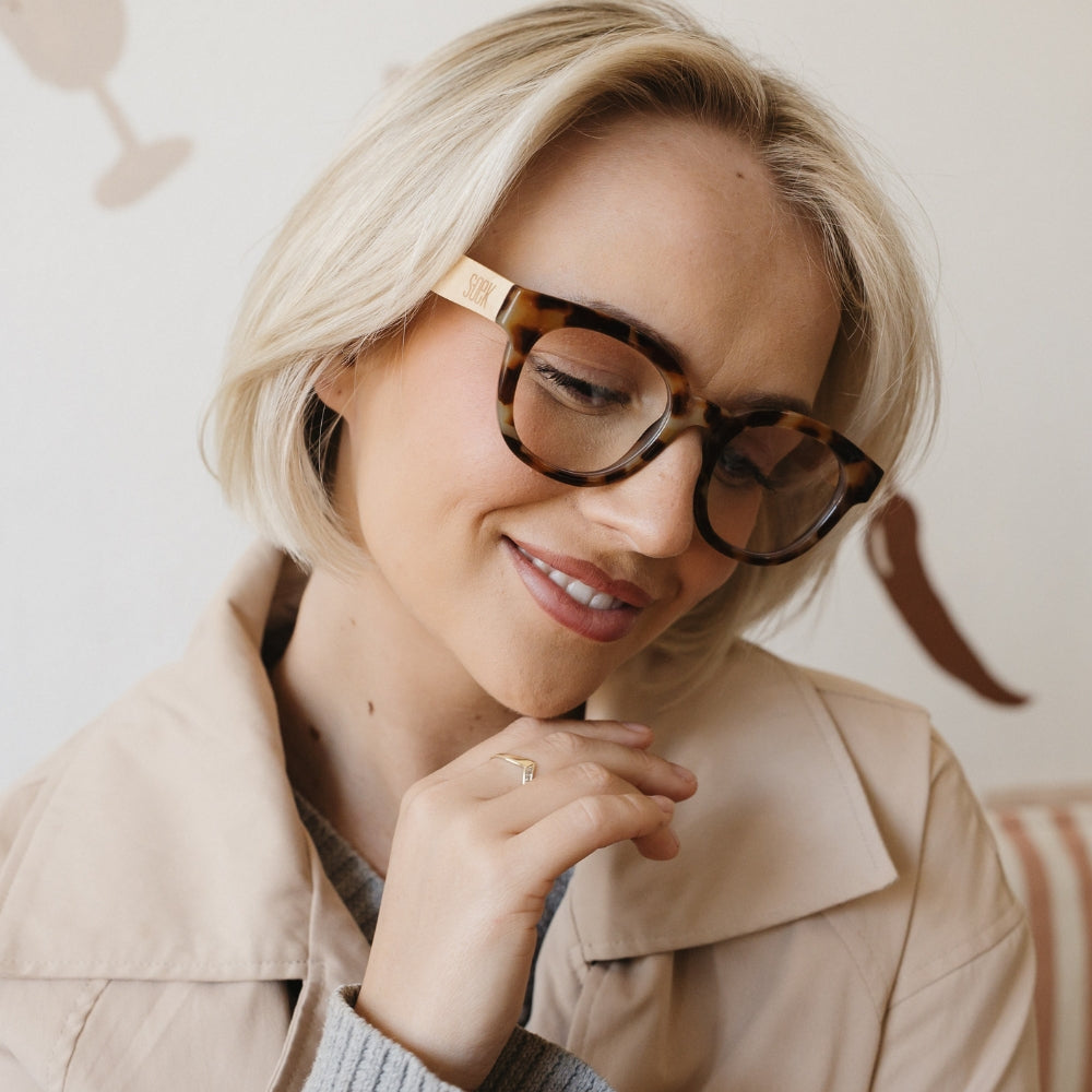 Tortoise Round Magnifying Reader l ALIVE ROCKY TORT - Soek Fashion Eyewear Australia