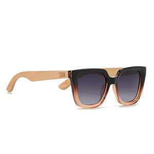 SOLUNA OMBRE l Sunglasses l Polarised Lens l Walnut Arms by SOEK New Zealand 
