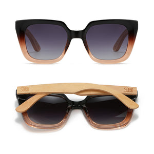 SOLUNA OMBRE l Sunglasses l Polarised Lens l Walnut Arms by SOEK New Zealand 