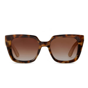 *NEW* SOLUNA MOCHA TORT l Polarised Sunglass l Walnut Maple Arm - Soek Fashion Eyewear Australia