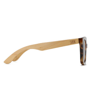 SOLUNA MOCHA TORT l Sunglasses l  Brown Polarised Lens l Walnut Maple Arm by SOEK New Zealand
