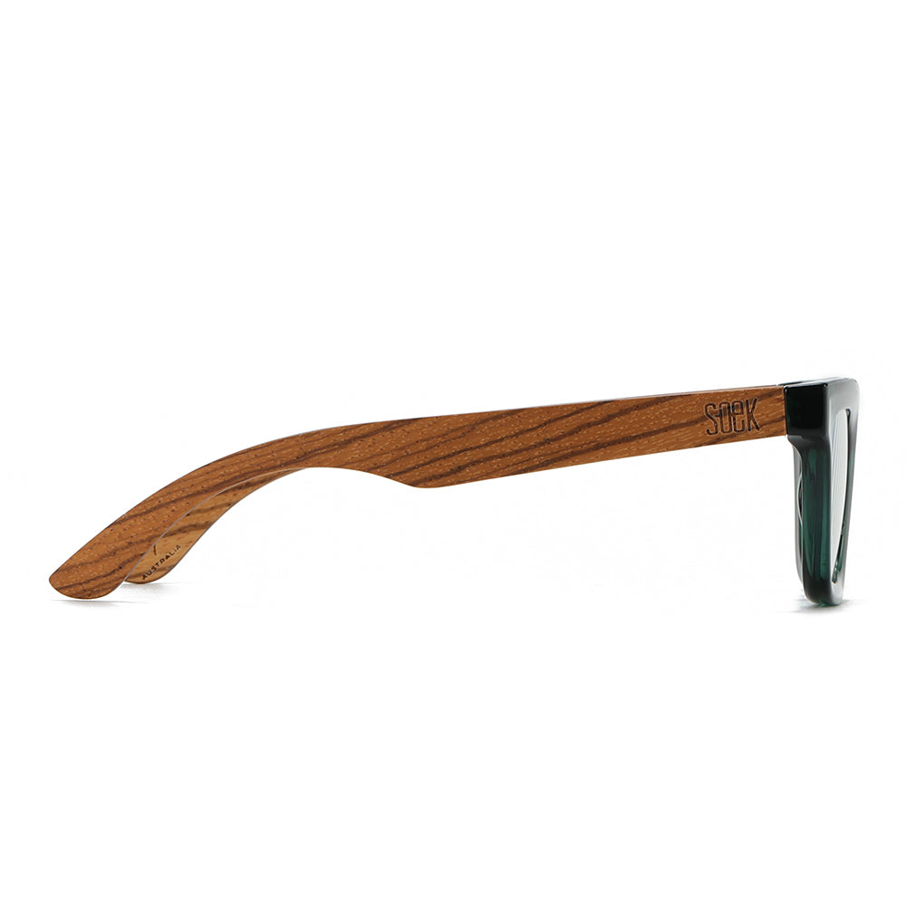 Green Magnifying Reader l SYDNEY BOTTLE GREEN - Soek Fashion Eyewear Australia