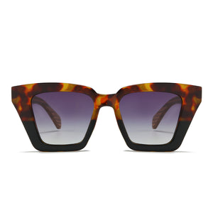 ICON BLACK TOFFEE l Black Graduated Lens l Walnut Arms - Soek Fashion Eyewear Australia