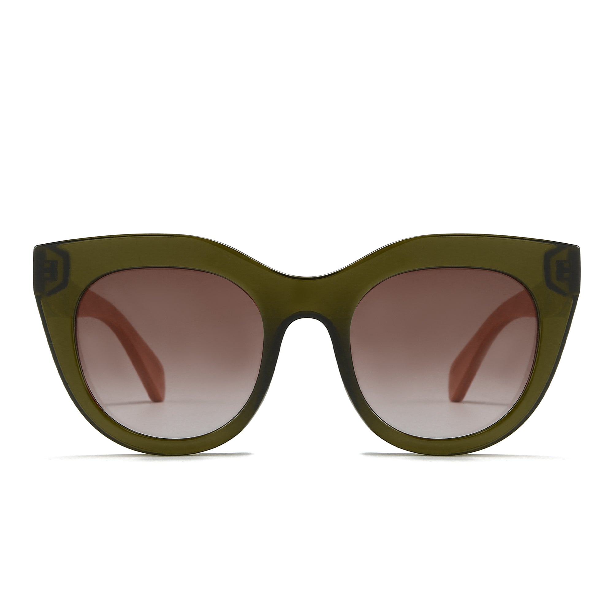 MILLA KHAKI - Khaki Gradient Lens and White Maple Arms