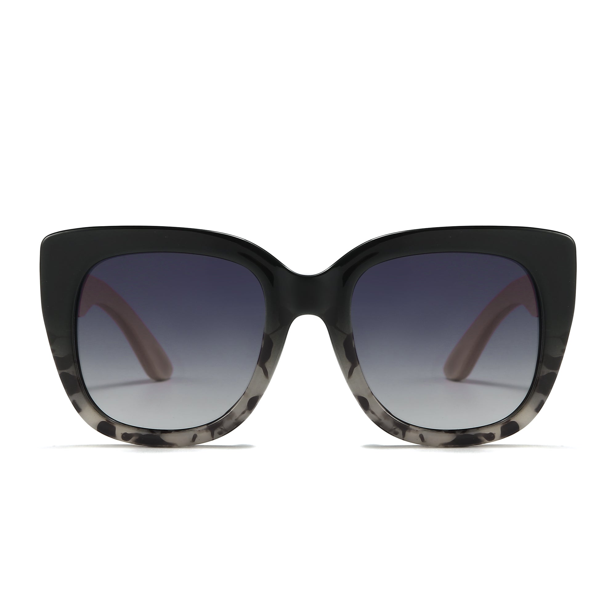 RIVIERA BLACK IVORY TORT  Black Gradient Lens l White Maple Arms