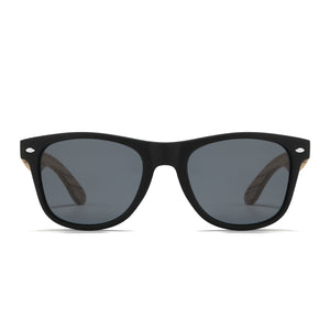 BALMORAL I Black Polarised Lens l Walnut Arms - Soek Fashion Eyewear Australia