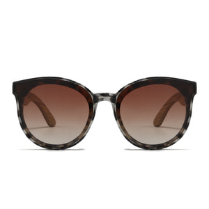 BELLA IVORY TORTOISE l Black Graduated Lens l Walnut Arms - Soek Fashion Eyewear Australia