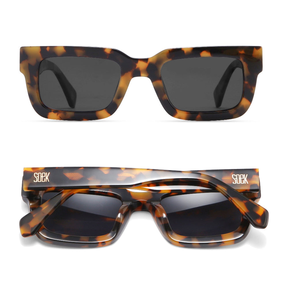 ROVE HONEY TORT l Plastic Free Sunglasses l Black Polarised Lens - Soek Fashion Eyewear Australia