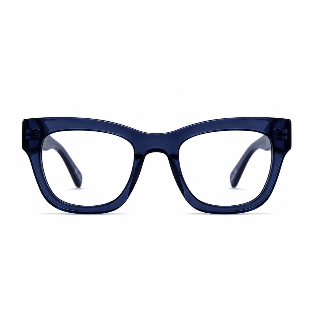 Prescription Frame l COLLIDE COBALT Bio Acetate Dark Blue Frame