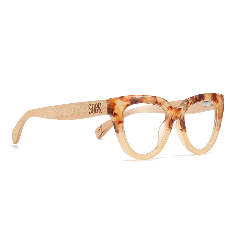 Magnifying Reader l FLUTTER DESERT TORT - Soek Fashion Eyewear Australia