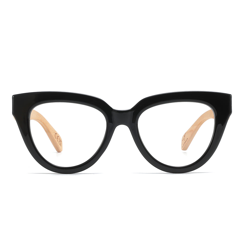 Black Magnifying Reader l FLUTTER STORM - Soek Fashion Eyewear Australia
