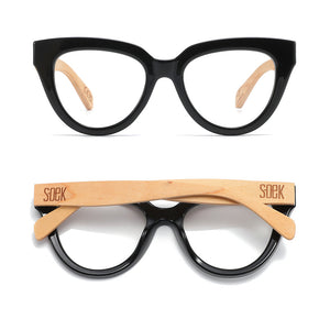 FLUTTER STORM l Walnut Arms l Blue Light Blocking Magnifying - Soek Fashion Eyewear Australia