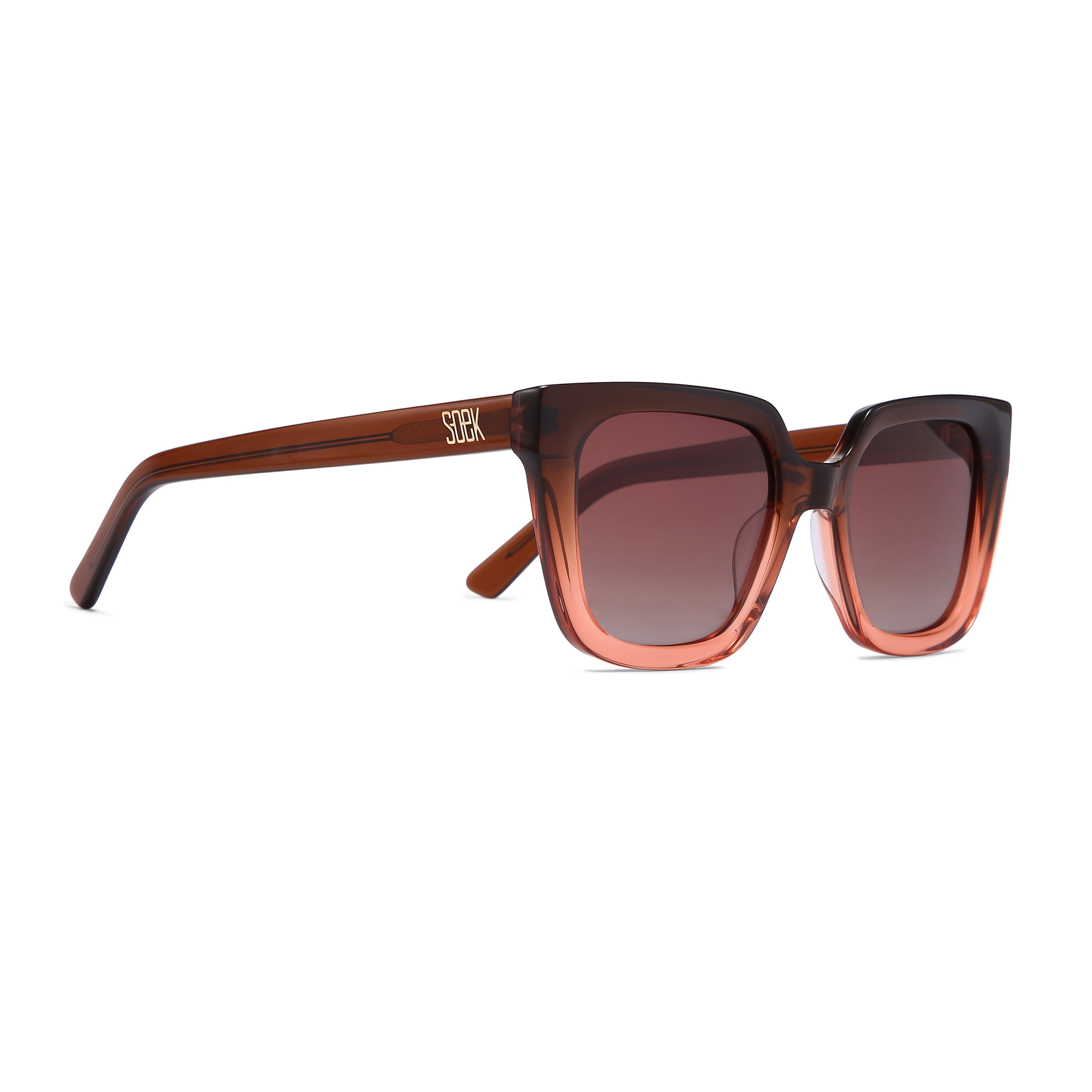 HARPER OMBRE BROWN l Bio Acetate Sunglasses l Brown Graduated Polarised Lens - Soek Fashion Eyewear Australia