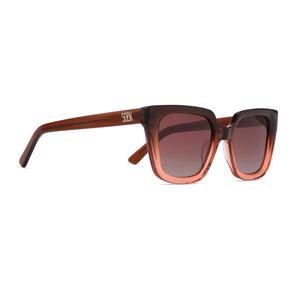HARPER OMBRE BROWN l Bio Acetate Sunglasses l Brown Graduated Polarised Lens - Soek Fashion Eyewear Australia