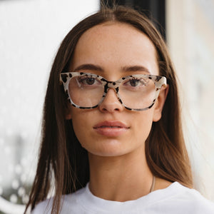 LILA GRACE IVORY TORTOISE l Digital Blue Light - Soek Fashion Eyewear Australia