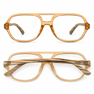 Prescription Frame l BILLY CLEAR BROWN by SOEK Sustainable Eyewear