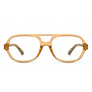 Prescription Frame l BILLY CLEAR BROWN by SOEK Sustainable Eyewear