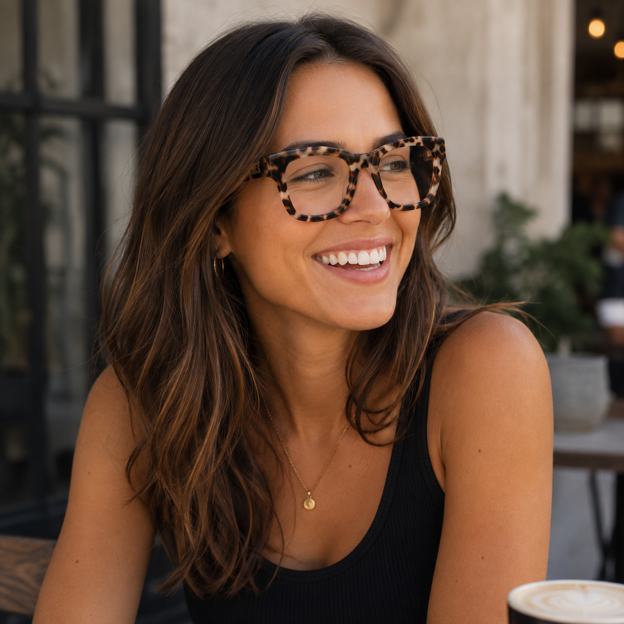Plant Base Prescription Glasses  l COLLIDE SANDSTONE