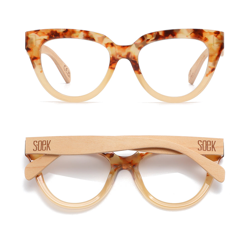 Magnifying Reader l FLUTTER DESERT TORT - Soek Fashion Eyewear Australia