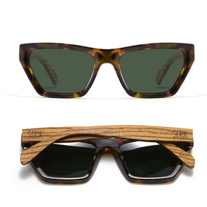 NILAA HONEY TORT l Graduated Brown Lens l Walnut Arms - Soek Fashion Eyewear Australia