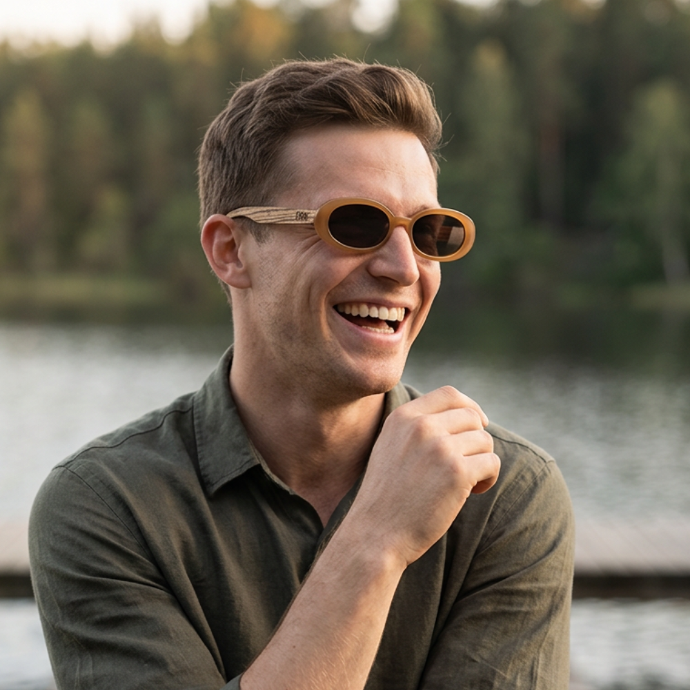 Days in the Sun TOFFEE l Brown Polarised Lens l Walnut Arms - Soek Fashion Eyewear Australia