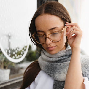LILA GRACE CHAMPAGNE l Digital Blue Light - Soek Fashion Eyewear Australia